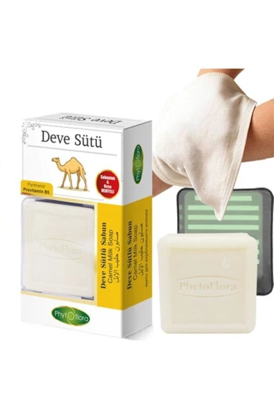 Phytoflora Deve Sütlü Sabun Kese Ve Sabunluk Hediyeli