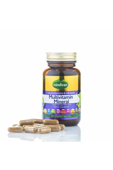 Multivitamin Mineral ve Bitki Ektreleri 60 Kapsül 500mg - 2