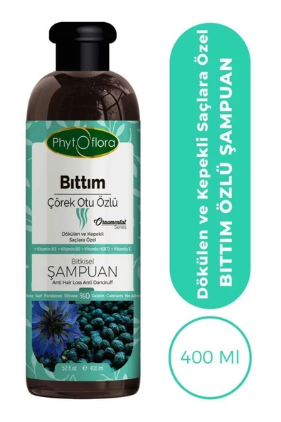 Phytoflora Tuzsuz Dökülen Ve Kepekli Saçlara Özel Bıttım Özlü Bitkisel Şampuan 400 Ml