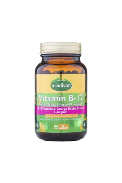 Vitamin B12 -ginko Bloba Ekstresi - L Arginin 60 Kapsül 500 Mg 2 Adet - 2