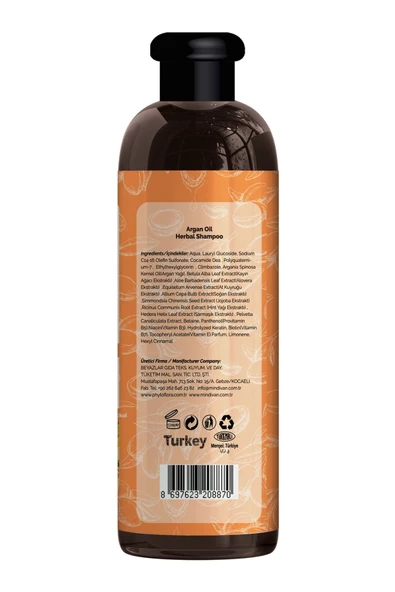 Tuzsuz Hassas Sönük Hacimsiz Ve Boyalı Saçlara Özel Argan Yağlı Bitkisel Şampuan - 4