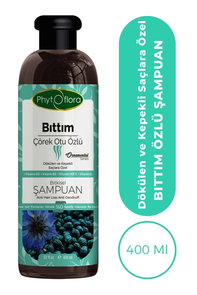 Tuzsuz Dökülen Ve Kepekli Saçlara Özel Bıttım Özlü Bitkisel Şampuan 400 ml - 4