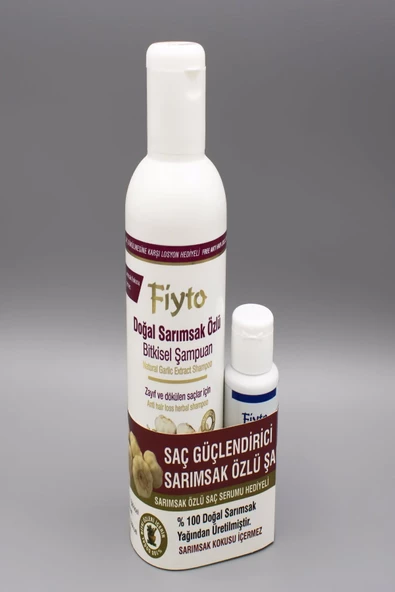 Fiyto Sarımsak Özlü Bitkisel Şampuan 500 ml + Saç Serumu 75 ml