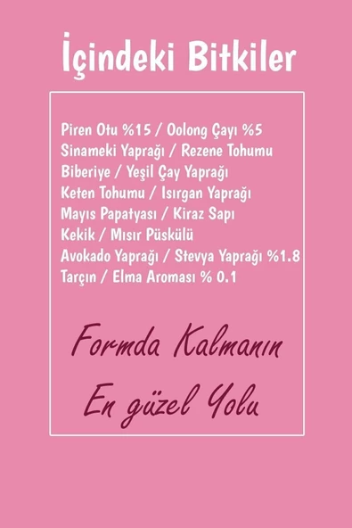 2'li Set Pirenli Form Toz Saşe Form Bitki Çayı - 3