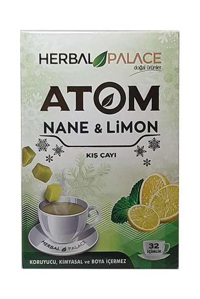 Herbal Palace Organik Atom Çayı Nane Limon Doğal Lezzet 150 gr
