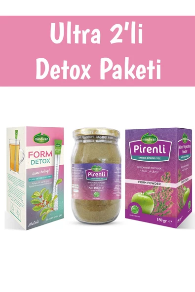 Mindivan 2'li Form Bitki Çayı Paketi Pirenli Toz Ve Stick Çay