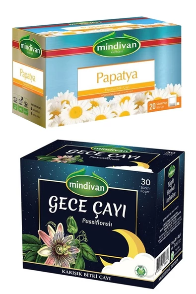 Mindivan Gece Çayı Ve Papatya Çayı