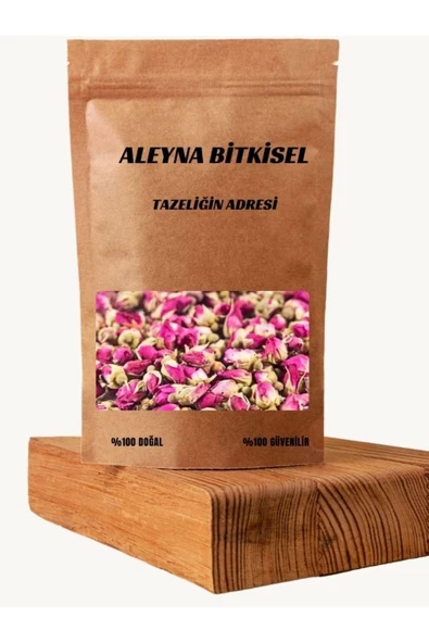 Aleyna Bitkisel Tomurcuk Gül Kurusu 200 gr Pembe Gül