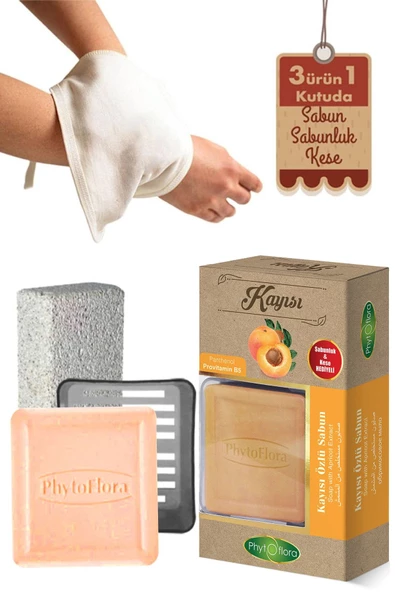 Phytoflora Kayısı Sabunu Ve Banyo Kesesi, Katı Sabunluk - 2