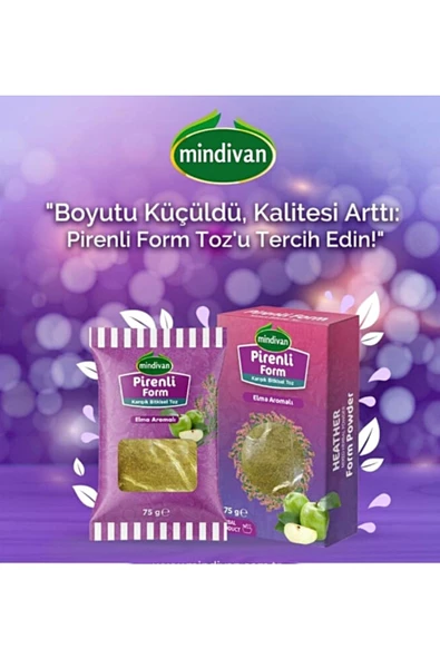 Mindivan Pirenli Form Toz Çay Diet Destek Ürünü  75 g * 2 Adet