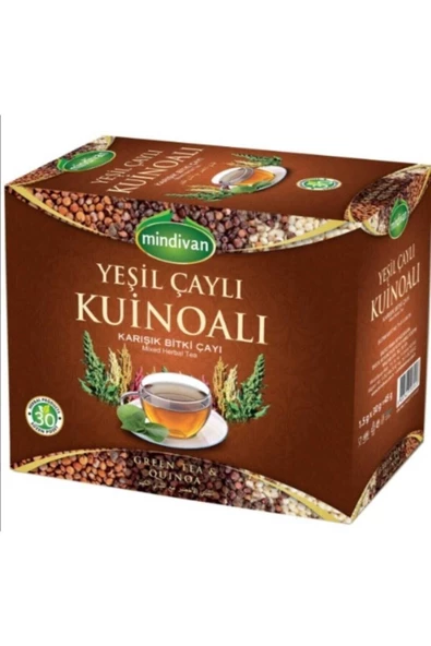 Mindivan Yeşil Çaylı Kuinoalı Bitki Çayı - 1