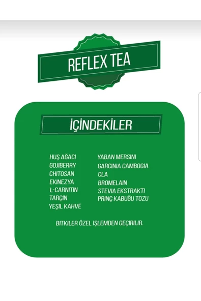 Reflex Detox Tea Detoks Çayı 30 günlük kullanım 60 sachet - 4