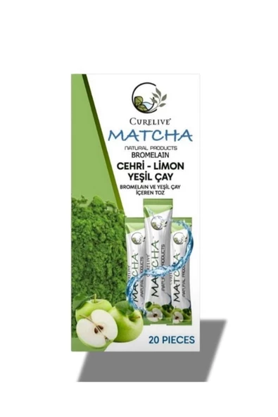 CURELIVE Aleyna Baharat Matcha Detox Bromelain Elma Aromalı Detox Burner Form Maça