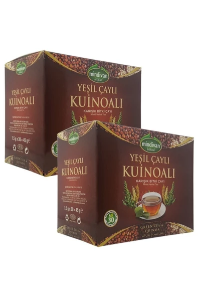 Mindivan Yoğun Yeşil Çaylı Kinoalı Çay 2 Adet