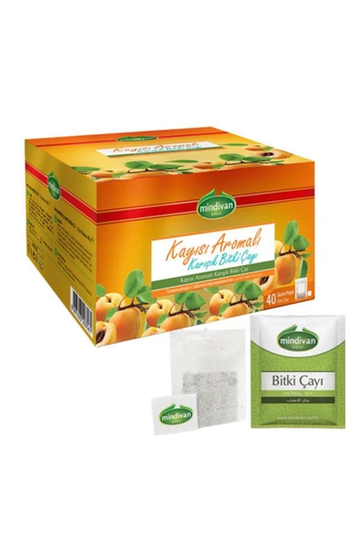 Mindivan Kayısı Form Çay 40 Poşet Çay