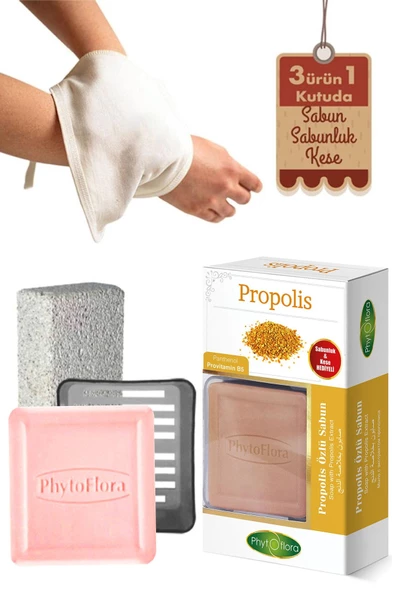 Propolis Sabunu Ve Banyo Kesesi, Katı Sabunluk - 2