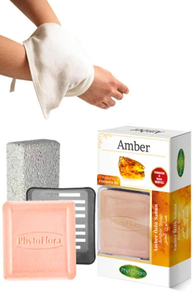 Phytoflora Amber Sabunu Ve Banyo Kesesi, Katı Sabunluk - 2