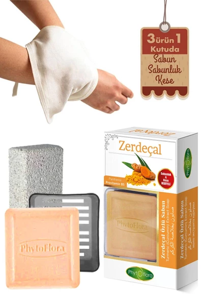Phytoflora Zerdeçal Sabunu Ve Banyo Kesesi, Katı Sabunluk - 2