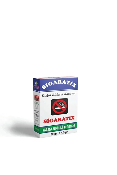 Taze ve Organik Sigaratix Karanfilli Drops 80 gr