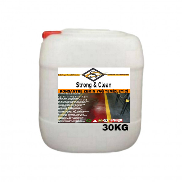 Konsantre Zemin Yağ Temizleyicisi 30kg