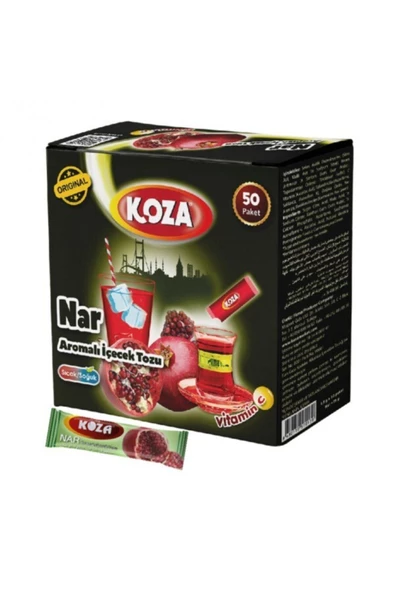 Koza Nar Aromalı Toz Içecek Tozu 50 'li Paket