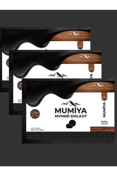 aleyna baharat Mumiyo Tablet 30'lu Tablet Mumiya Tablet 3 ADET