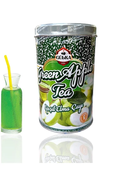 GÜLKA Yeşil Elma Çayı Green Apple Tea 300 gr - 1