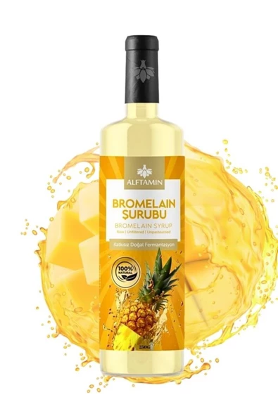 Bromelain Ananas Içeren Detox Şurubu Bromelain Detox L-carnitin Içeren Detox Şurubu 3 Adet - 3