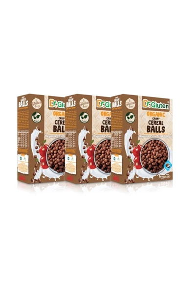 Dr.Gluten Organik Glutensiz 3'lü Çıtır Tahıl Topları