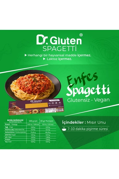 Glutensiz Makarna Spagetti Makarna 400 Gr. - 2