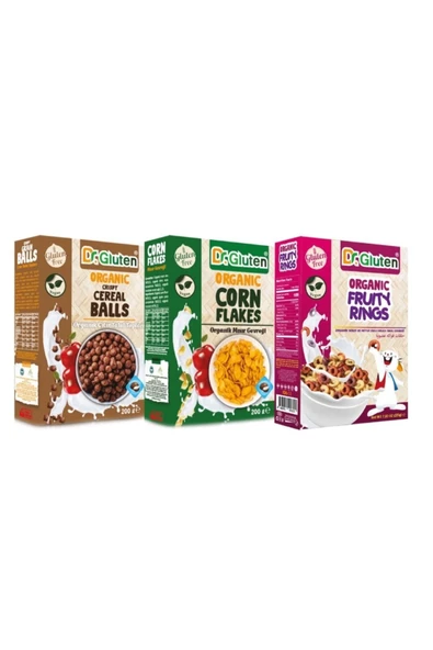 Dr.Gluten Organik Glutensiz Gevrek 3'lü Kampanya (ATIŞTIRMALIK-VEGAN)