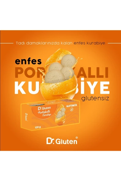 Dr.Gluten Glutensiz Portakallı Kurabiye 120 G