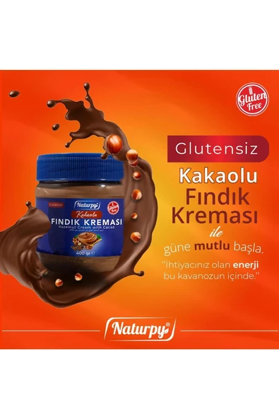 Glutensiz Kakaolu Fındık Kreması Gluten Free Hazelnut Cream 400 g - 3