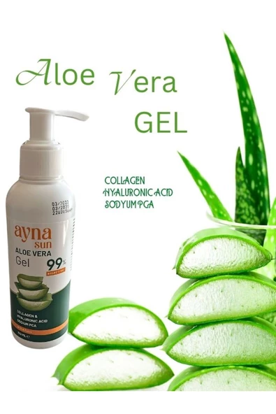 Ayna Sun Aloe Vera Jel Nemlendirici Collagen Hyaluronıc Acıd Sodyum PCA 150 ML