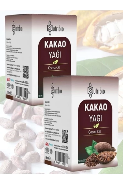nutribio Kakao Yağı 150 ML %100 Saf 2 ADET