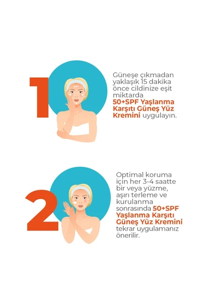 Yüksek Koruma Ve Nemlendirici Etkili Yüz Güneş Koruyucu Krem Spf 50 Yüksek Korumalı 50 ml - 5