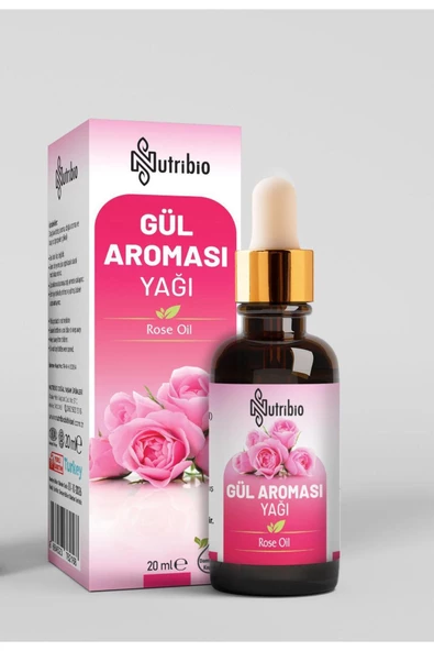 nutribio %100 Saf Analizli Gül Yağı 20 ML Gül Aroması