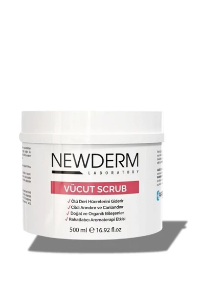 NEWDERM Vücut Peelingi & Body Scrub 500 ML Aromaterapi Etki