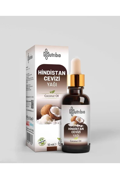 nutribio %100 Saf Analizli Hindistan Cevizi Yağı Coconut Oil 50 ML