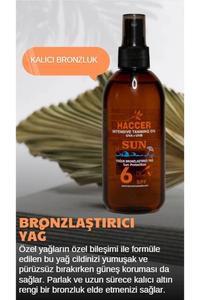 Haccer Yoğun Bronzlaştırıcı Yağ 6 Spf 150 Ml - 2