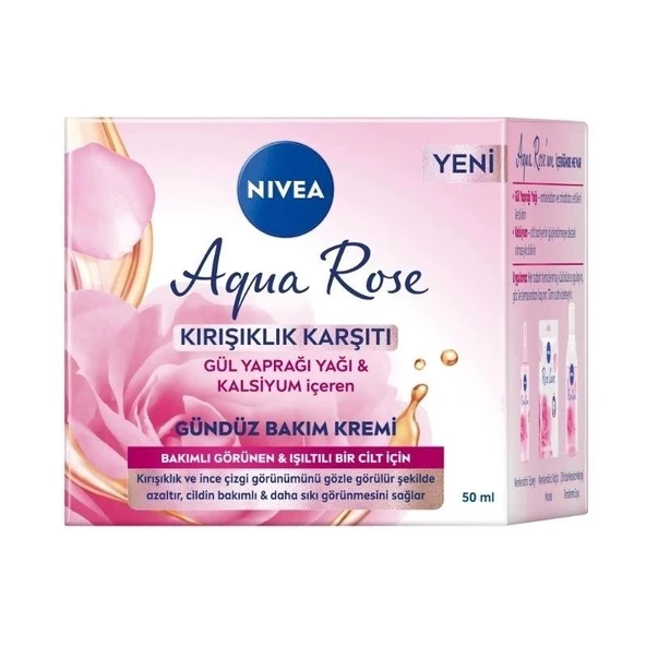 Nıvea Aqua Rose Kırışık Karşıtı Gündüz Bakım Kremi Tüm Ciltler 50 Ml