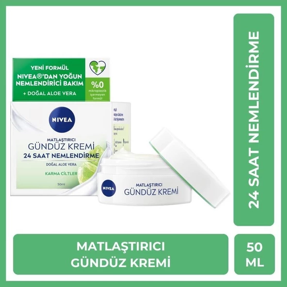 Nıvea Matlaştırıcı Gündüz Kremi Aloe Vera Özlü Karma Ciltler 50 Ml