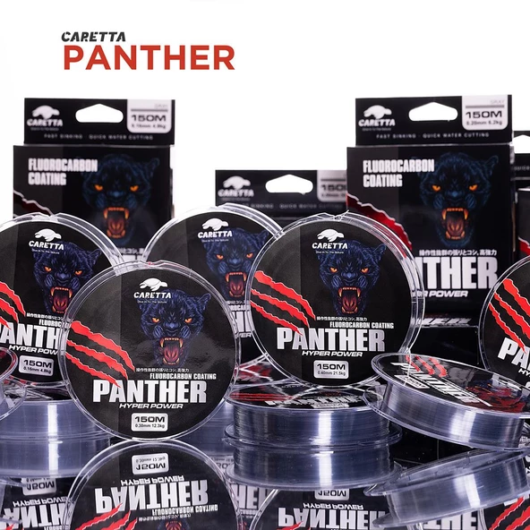 Caretta Panther 150mt Fluorocarbon Coating Misina