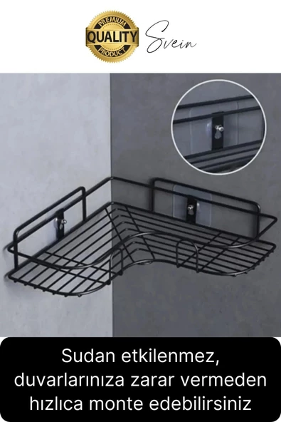 2 Adet Süper Güçlü Kendinden Yapışkanlı Tutunabilen Çok Amaçlı Çerçeve Tablo Banyo Duş Mutfak Askı - 6