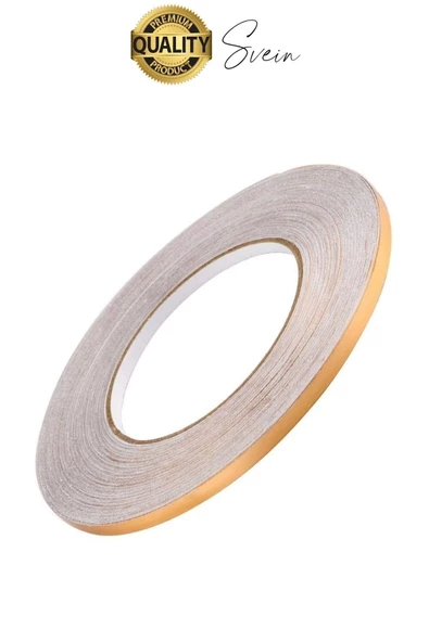 Premium Kendinden Yapışkanlı Gold Sarı Renk Fayans Derz Arası İzolasyon Bandı Dekoratif Bant 0,5 cm - 4