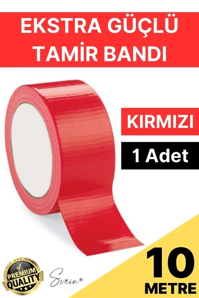 1 Adet 10 mt Kırmızı Tamir Takviye Kapatıcı Güçlü Onarım Bandı Su Geçirmez Sızdırmaz Dayanım Çatlak ürün görseli