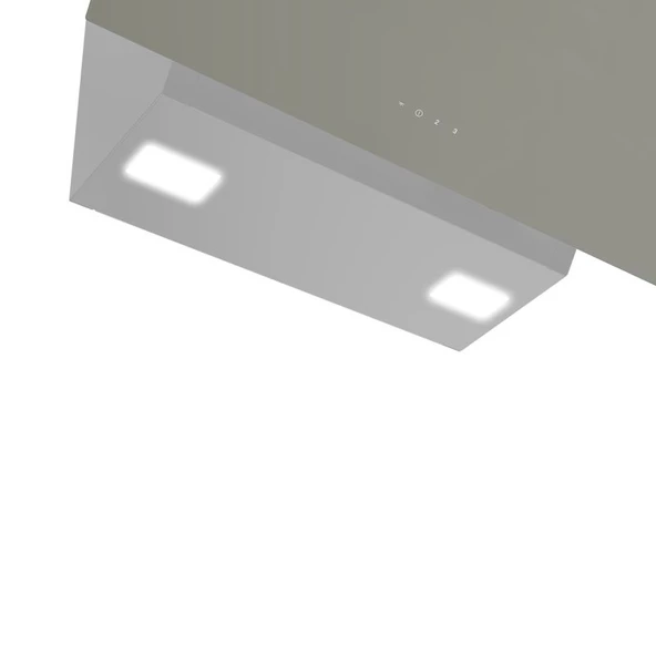 Altus ALA 570 G 60 cm Gri Cam Duvar Tipi Ankastre Davlumbaz - 6