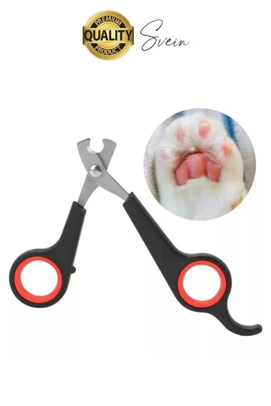 Premium Paslanmaz Kedi Köpek Tırnak Makası Küçük Boy Evcil Hayvan Bakım Kaymaz Saplı Düzeltici Pençe - 7
