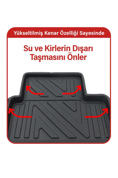 Havuzlu 3d Siyah Paspas Takımı,VOLKSWAGEN-TIGUAN-2016-2023 3d Havuzlu Paspas+Araç Kokusu - 3