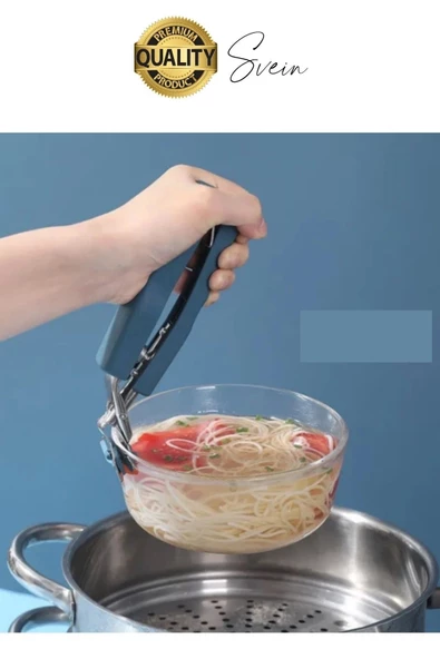 Dayanıklı Sıcak Tabak Tepsi Tava Kase Tutucu Aparat El Yakmaz Ayarlanabilir Tekli Tutma Sapı - 3